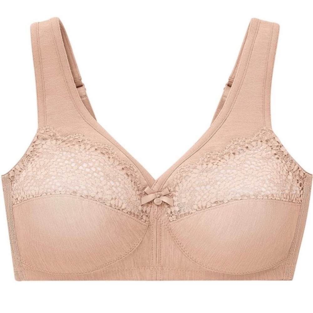 Glamorise Magic Lift Moisture Control Wire free Bra NWOT